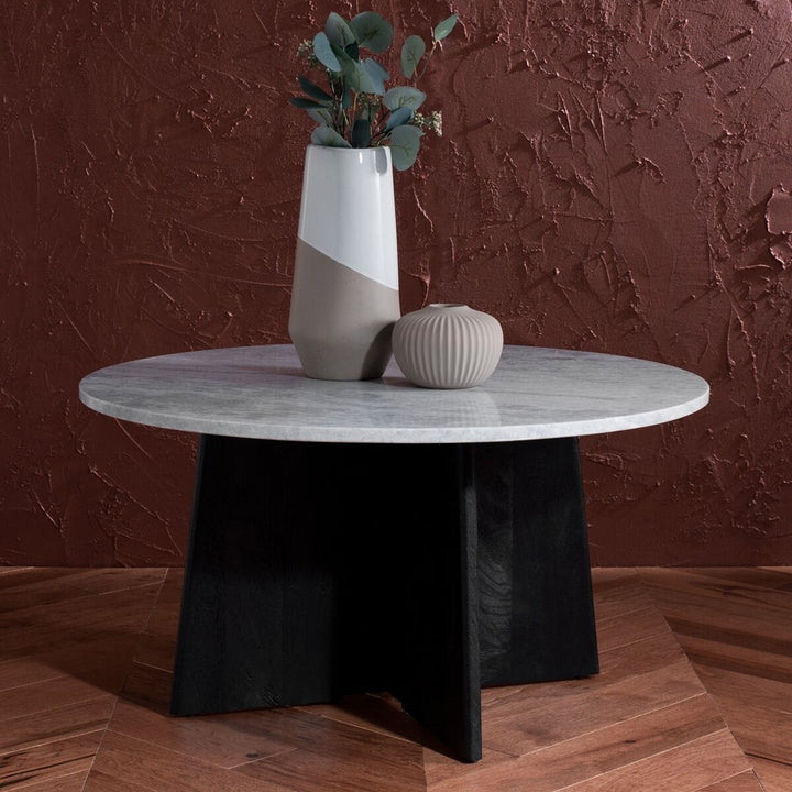 Madilynn Round Wood Coffee Table