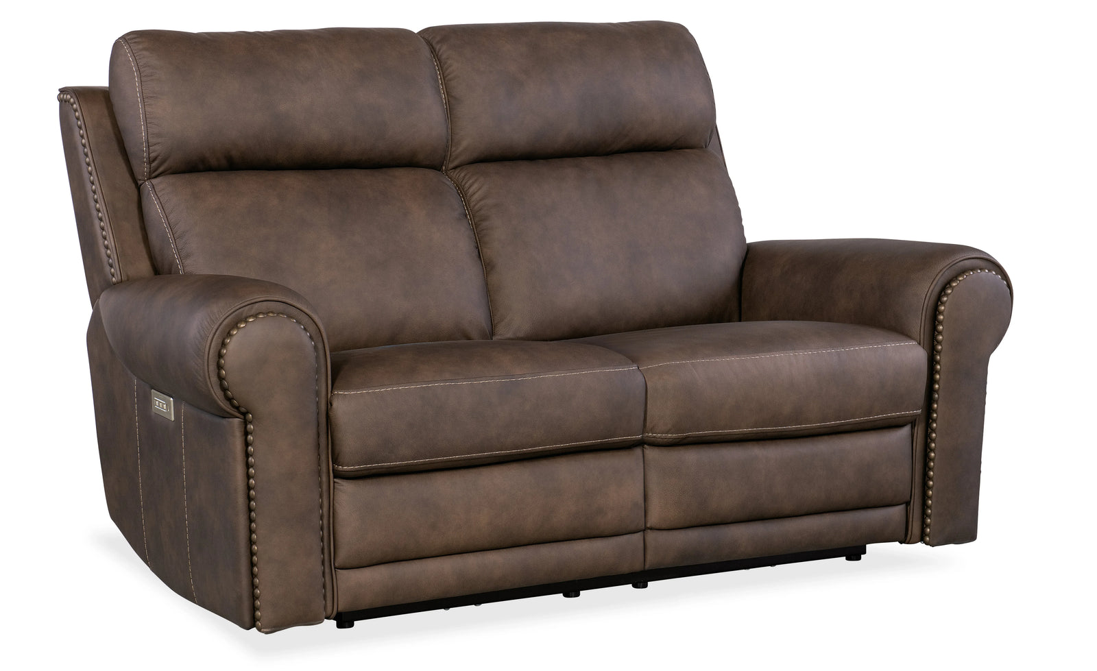 American Home Furniture Hooker Furniture Duncan Power Loveseat with Power Headrest & Lumbar