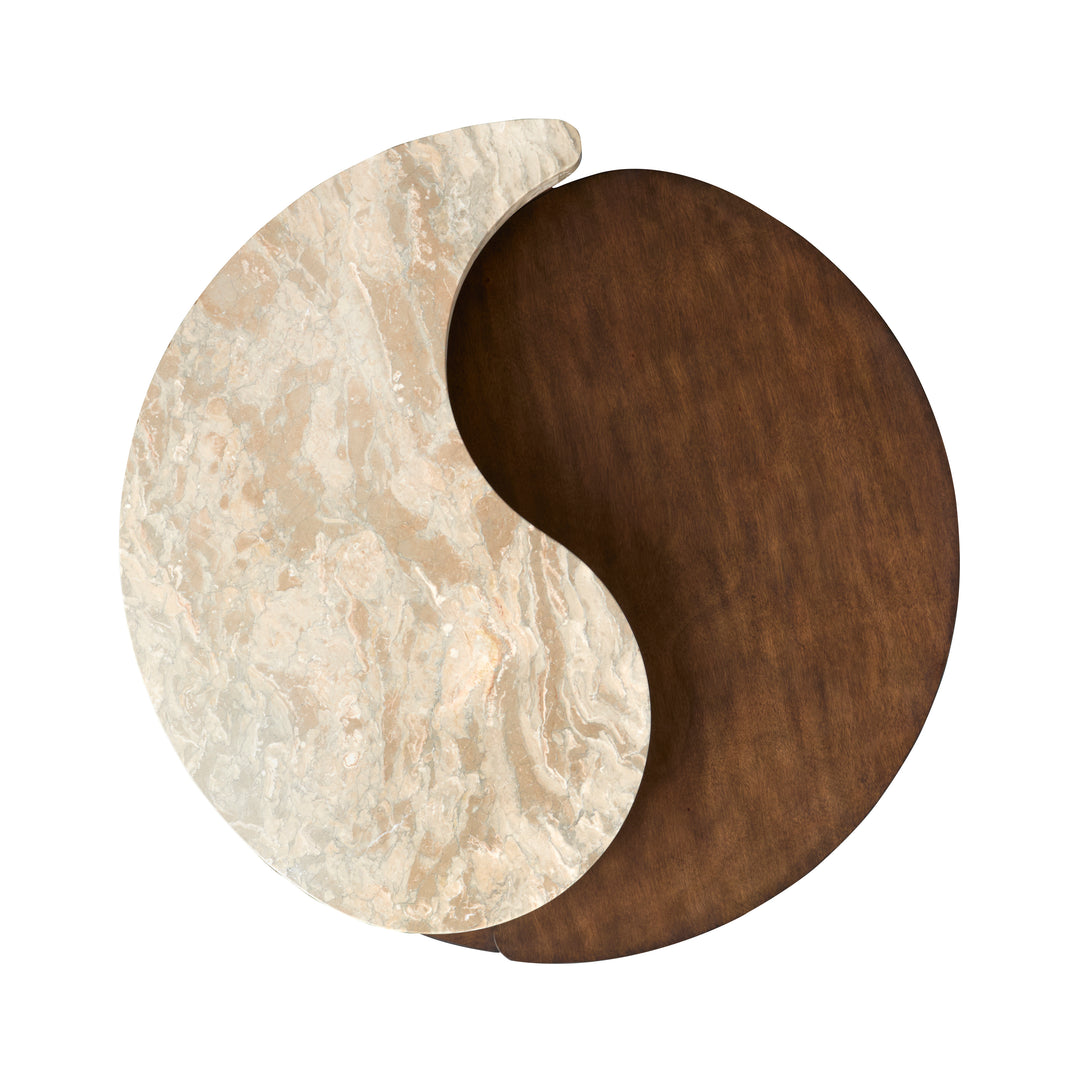 Mcpherson Burnt Umber Round Cocktail Table With Casters - T6351-45