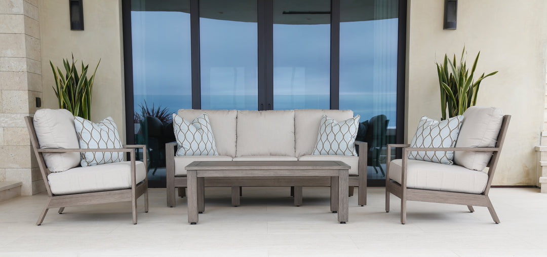 Laguna Club Chair in Canvas Skyline, No Welt