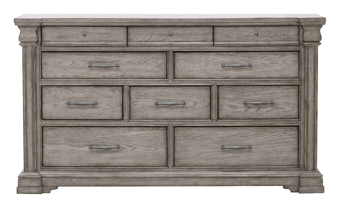 Madison Ridge Heritage Taupe 10 Drawer Dresser - P091100