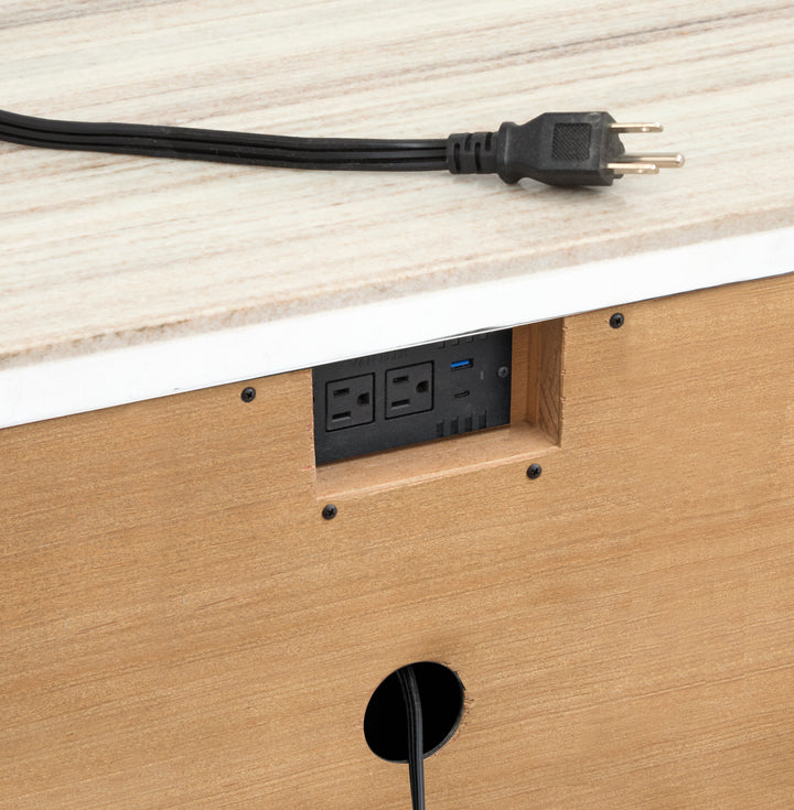 Plum Creek Sierra Brown Open Nightstand - B5768-05