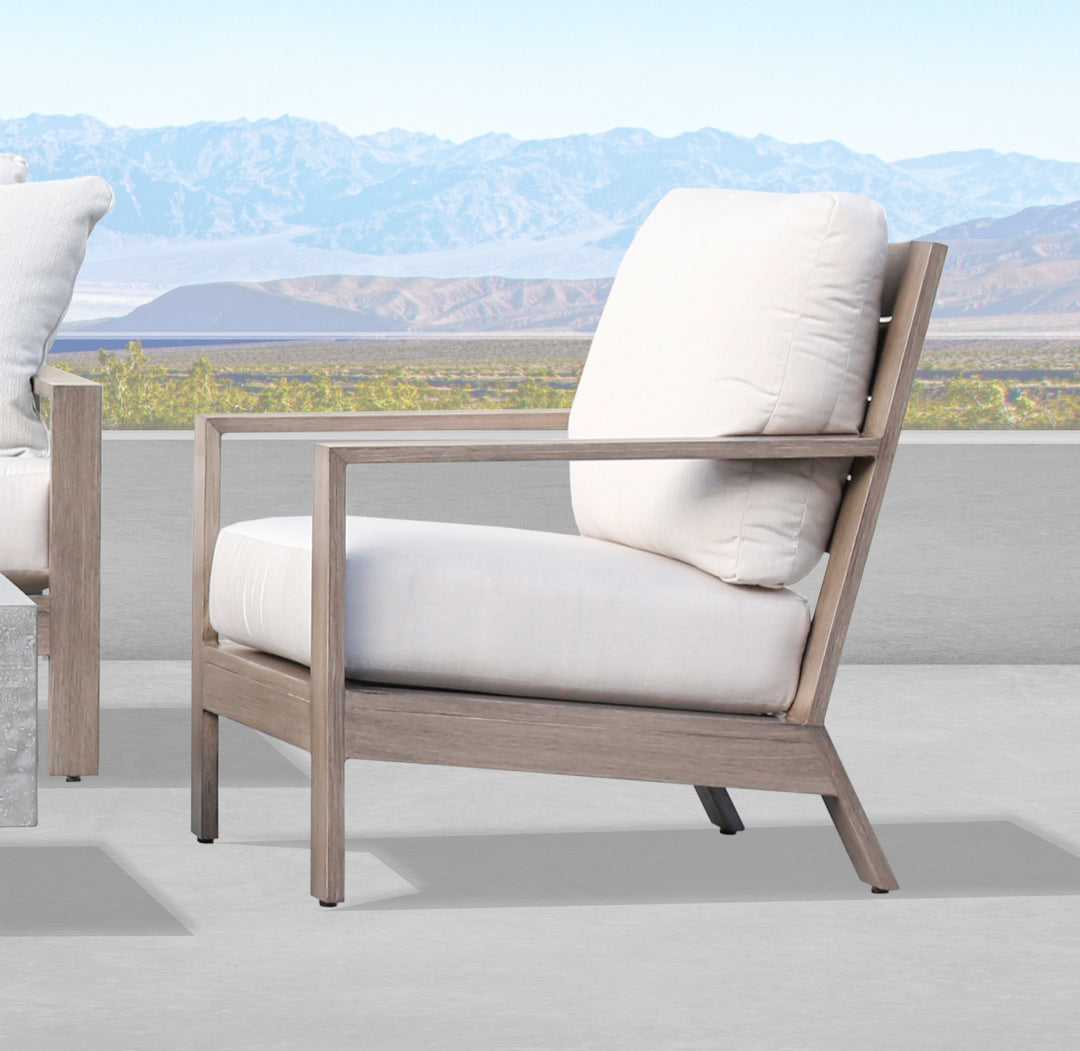 Laguna Club Chair in Canvas Skyline, No Welt