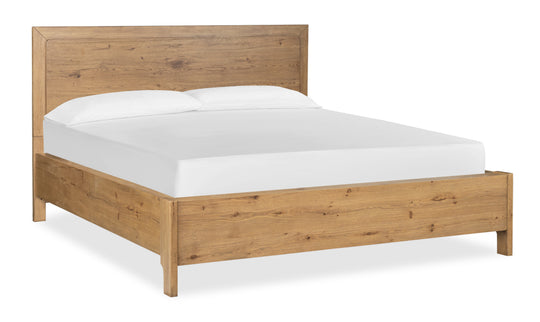 Davenport Rustic Caramel California King Panel Bed - B6309-74