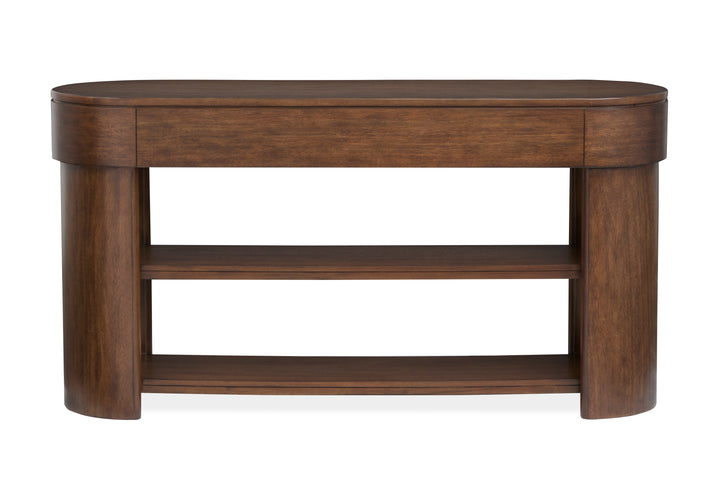 Holloway Toasted Almond Oval Sofa Table - T6501-77