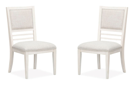 Echo Isles Sea Pearl And Driftwood Upholstered Side Chair - Set of 2 - D6310-63