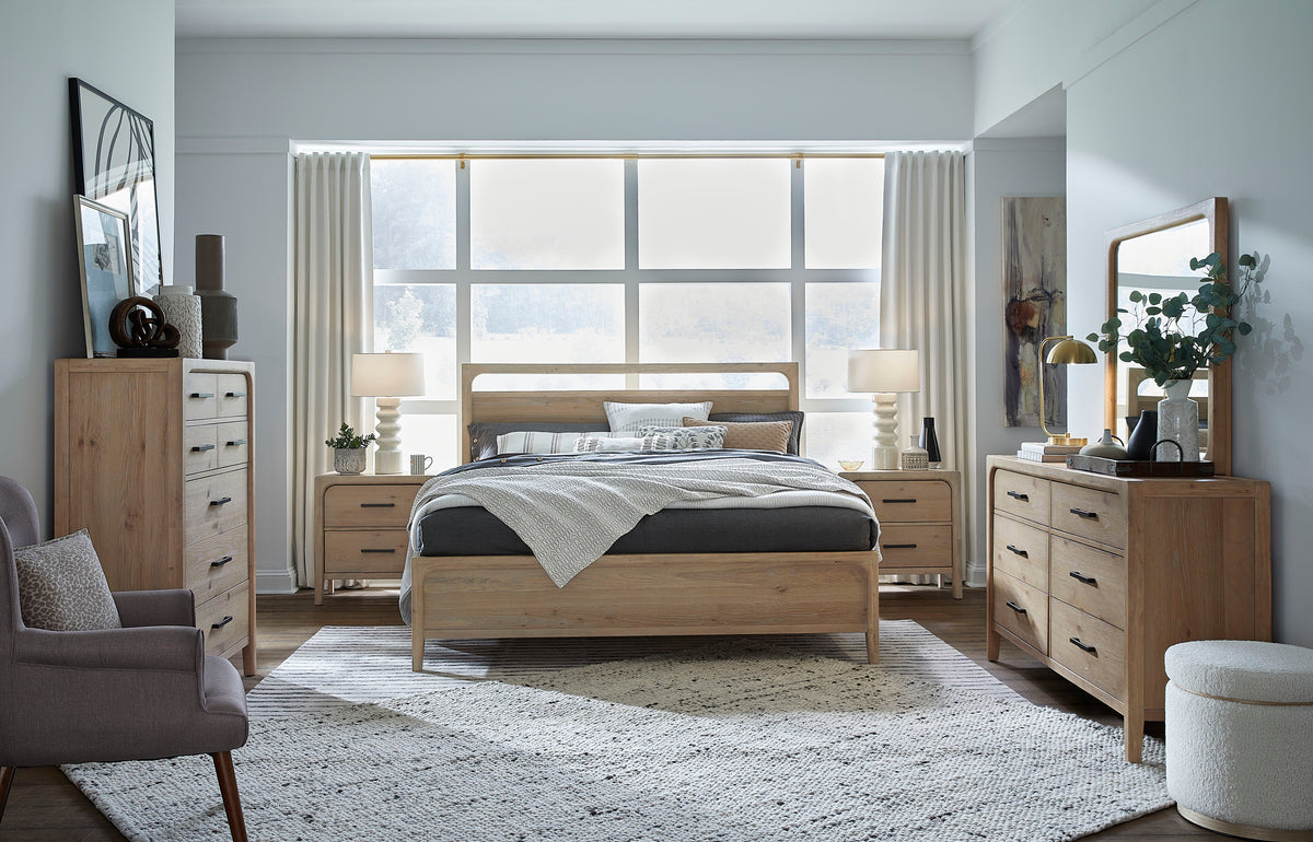 Somerset Butternut California King Panel Bed - B5684-74