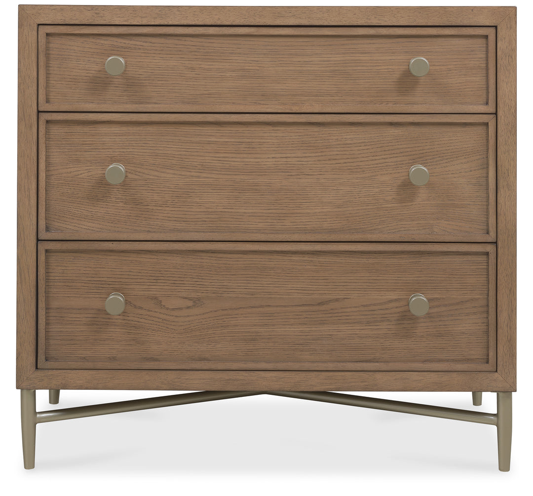 American Home Furniture | Hooker Furniture - Sonnet Three-Drawer Nightstand