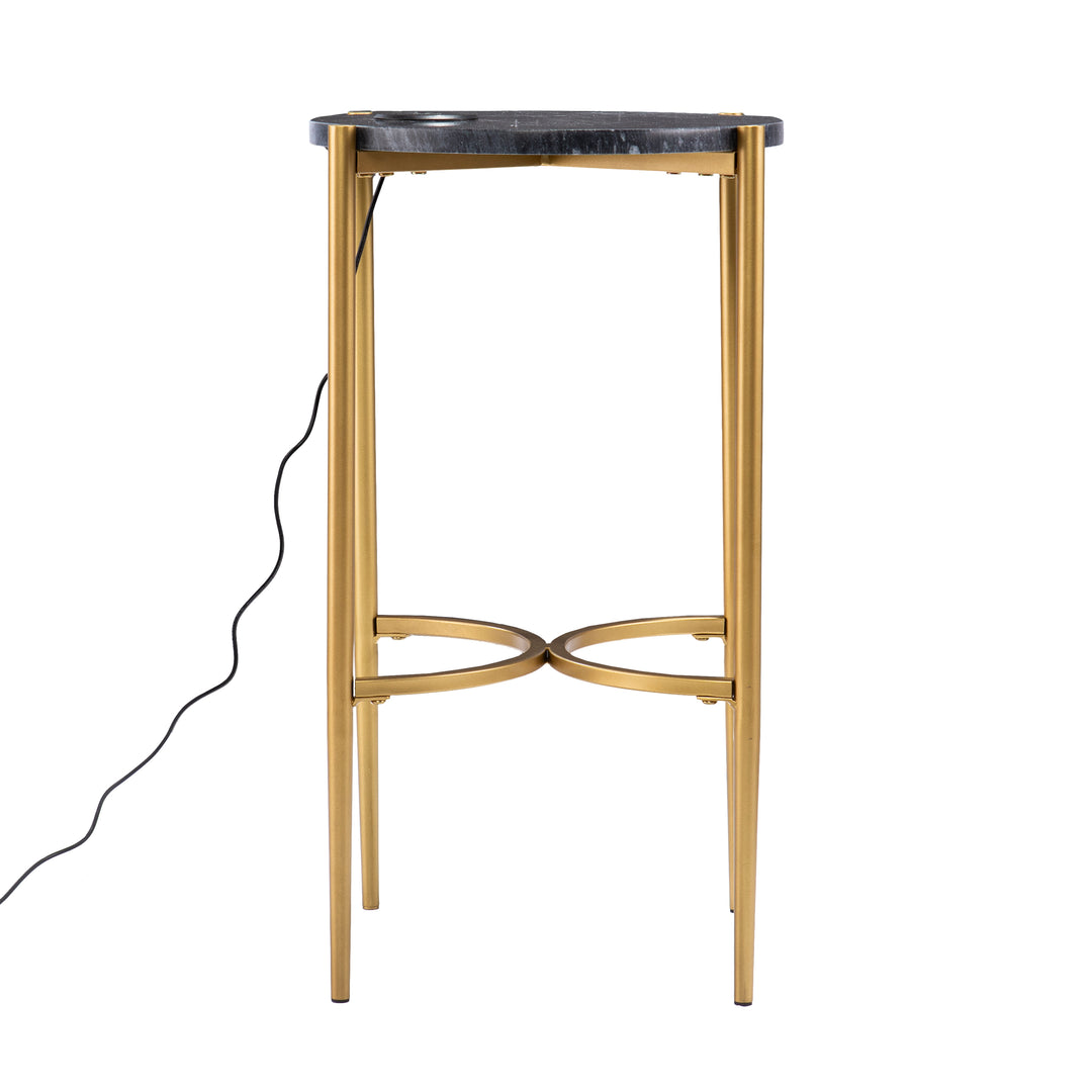American Home Furniture | SEI Furniture - Clarvin Side Table w/ Wireless Charging Station