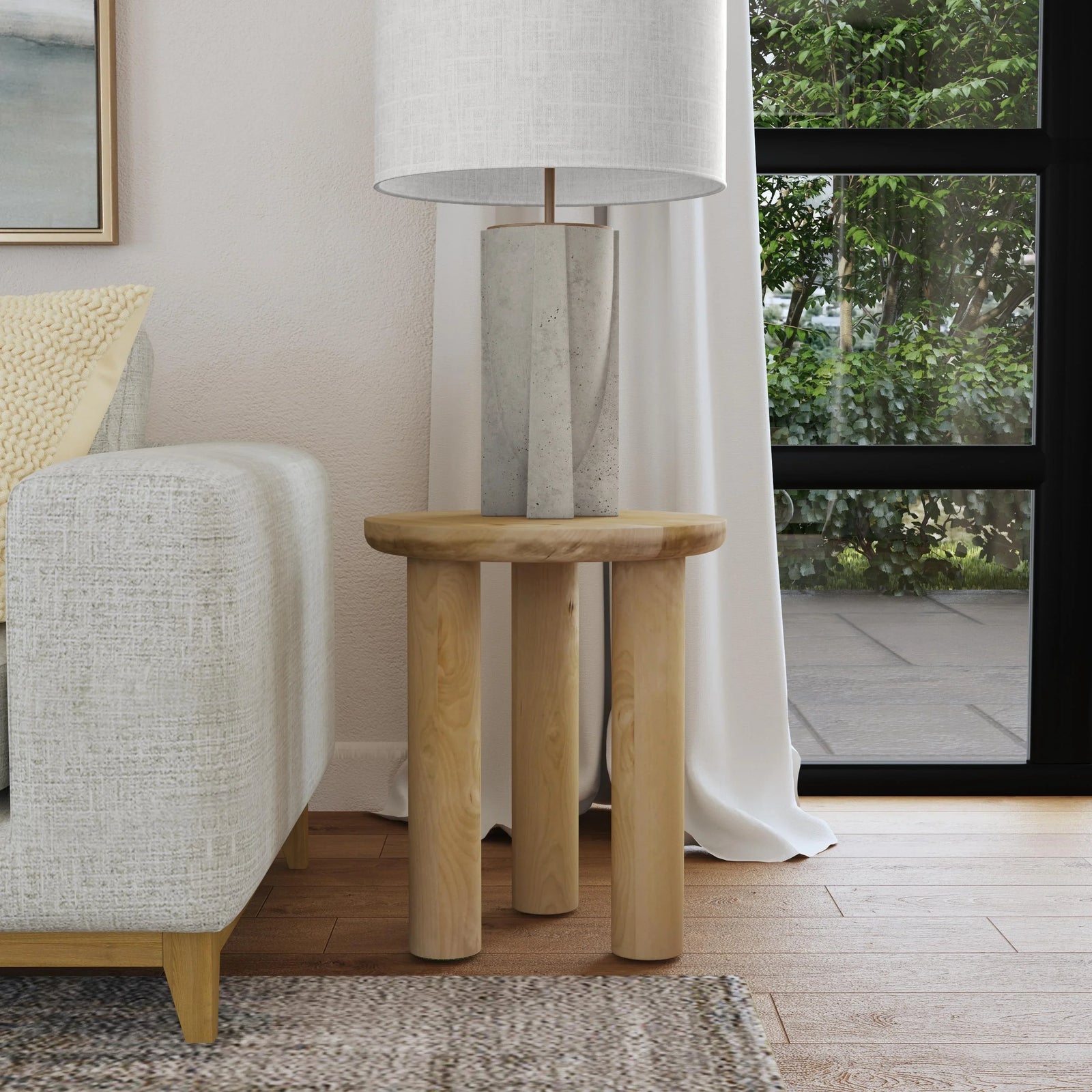 SEI Furniture Craton Solid Wood End Table ACCENT TABLES