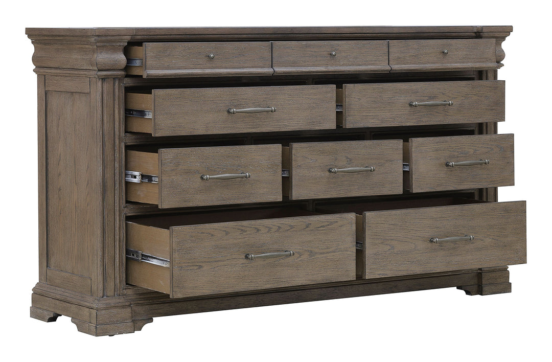 Madison Ridge Natural Bark 10 Drawer Dresser - P413100