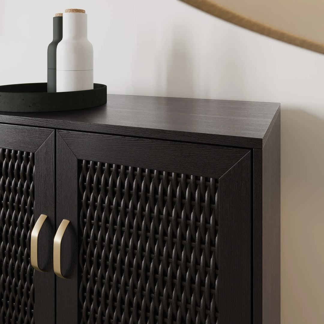 Rolliston Two-Door Bar Cabinet - AmericanHomeFurniture