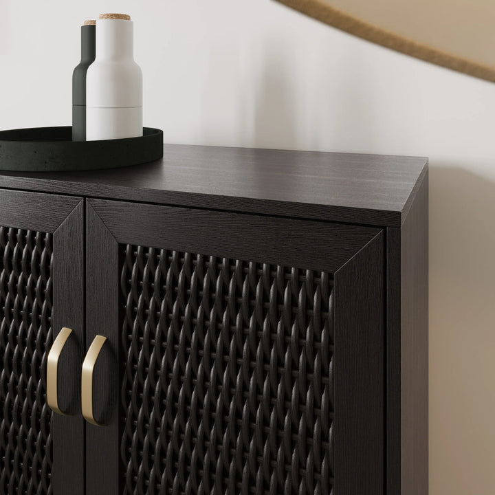 Rolliston Two-Door Bar Cabinet - AmericanHomeFurniture