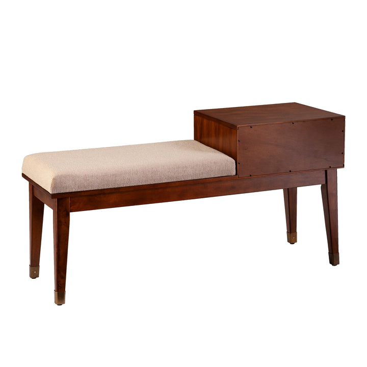 Rhoda Upholstered Bench with Storage - AmericanHomeFurniture