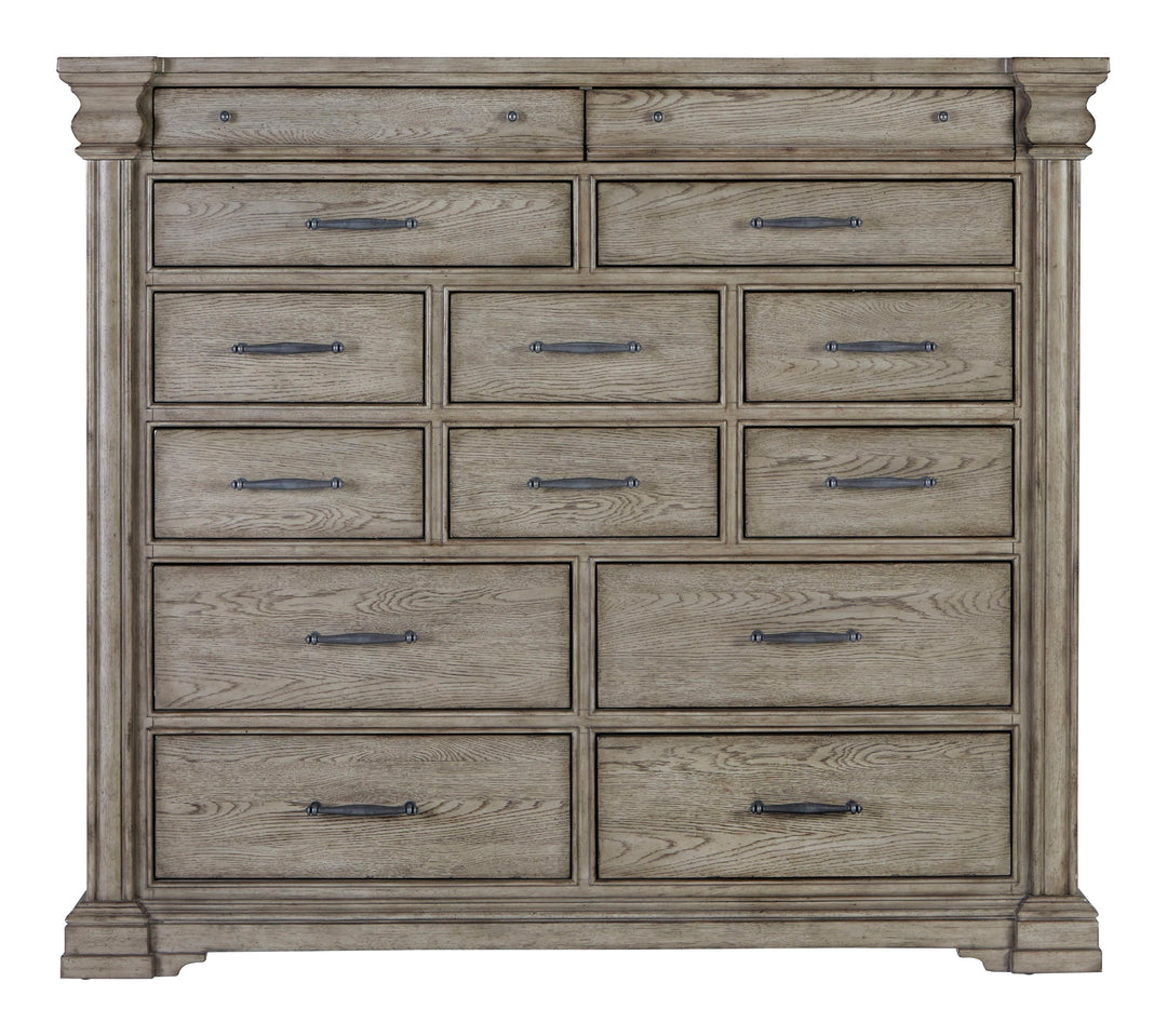 Madison Ridge Heritage Taupe 14 Drawer Master Chest - P091127