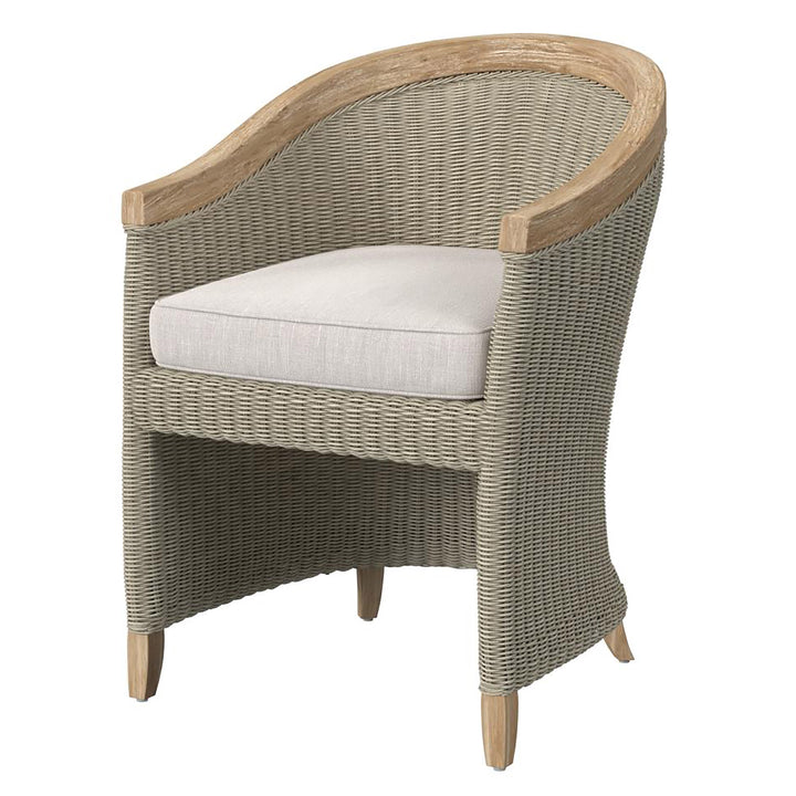 Cambria Dining Chair in Canvas Canvas w/ Self Welt