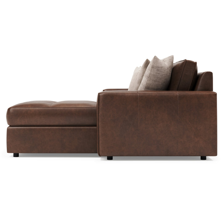 Nest Leather Sectional Right