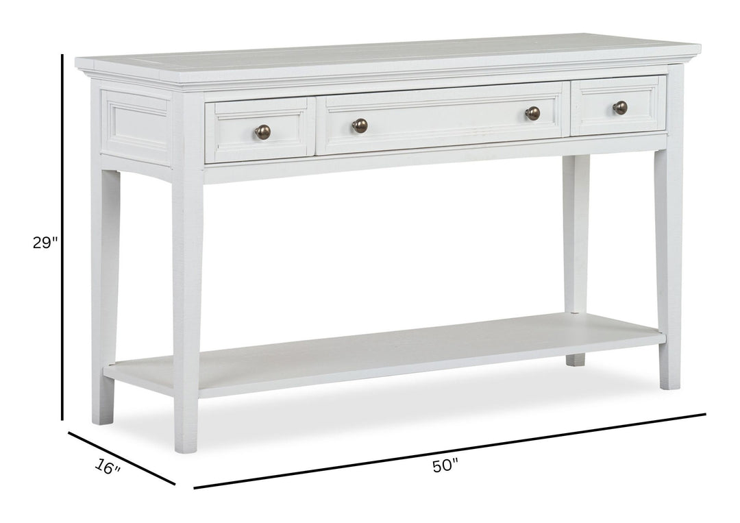 Heron Cove Chalk White Rectangular Sofa Table - T4400-73
