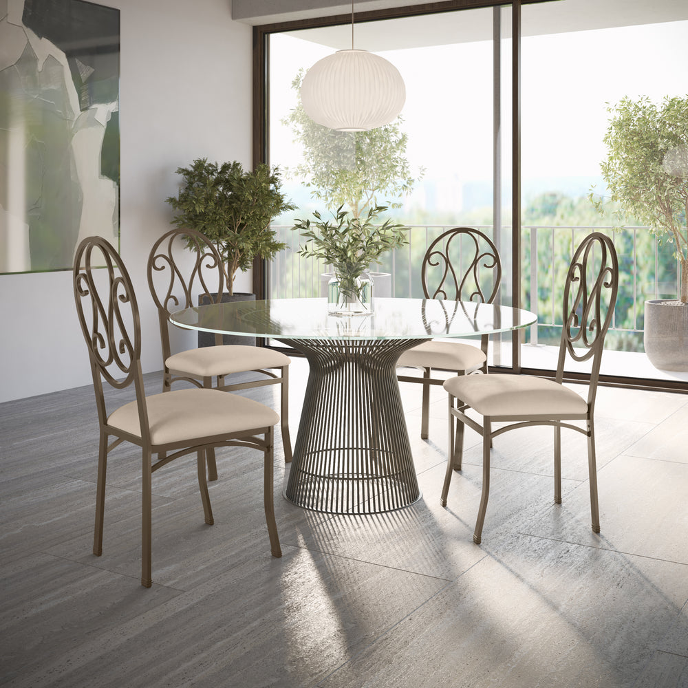 American Home Furniture | SEI Furniture - Lucianna Chairs 4pc Set  - Dark Brown