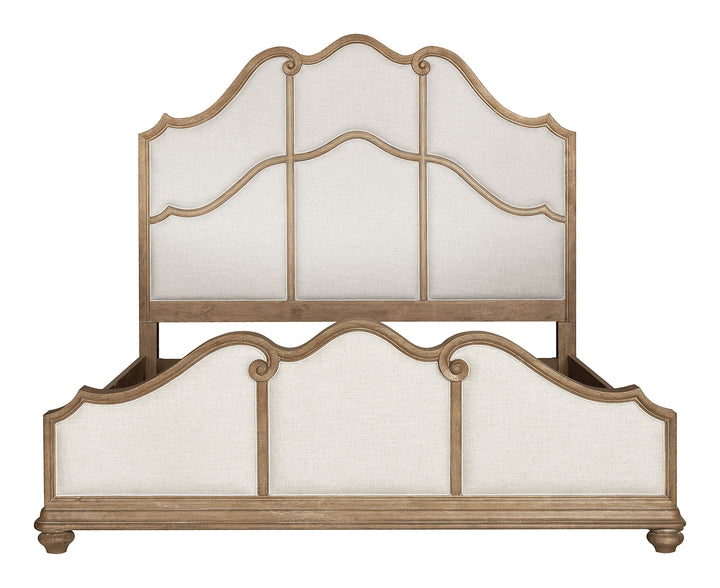Weston Hills Flax Seed King Upholstered Bed - P293-BR-K3