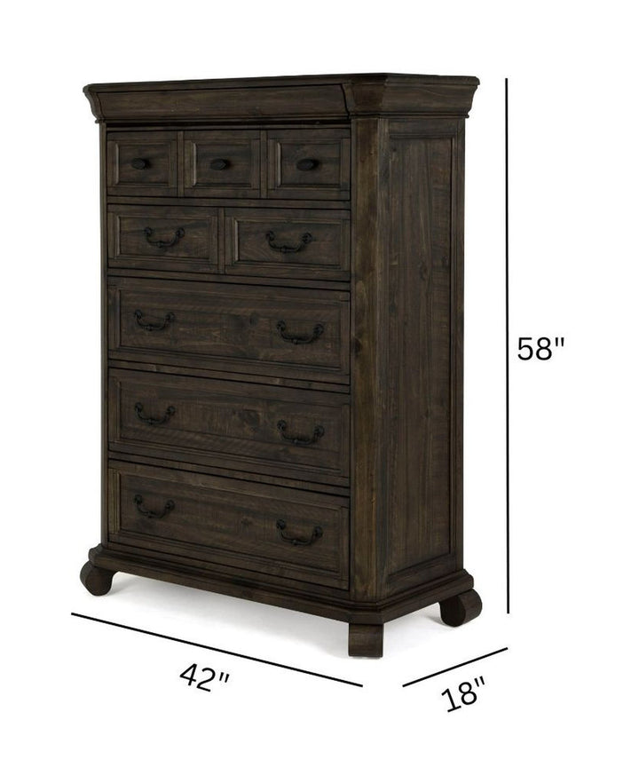 Bellamy Peppercorn Drawer Chest - B2491-10