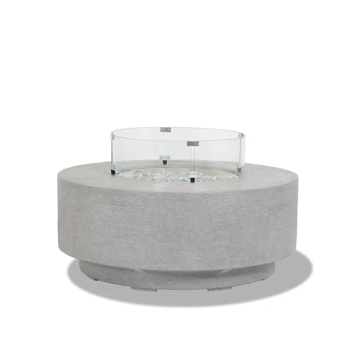 American Home Furniture | Sunset West - Round Fire Table Glass Surround