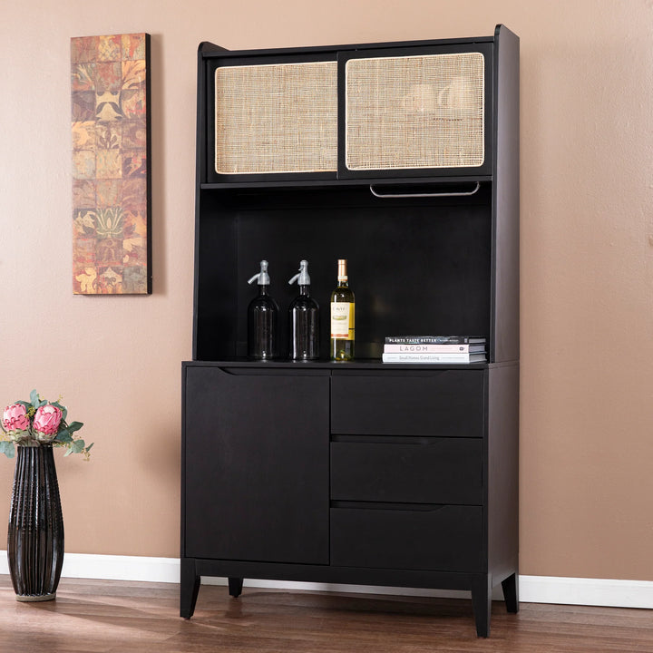 Carondale Tall Buffet Cabinet w/ Storage - AmericanHomeFurniture