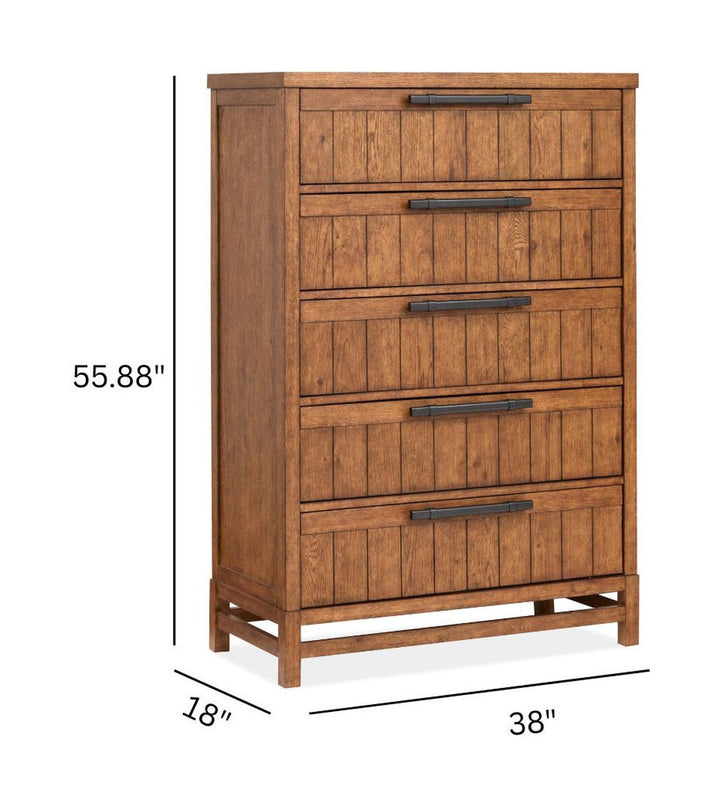 Conway Honey Wheat Drawer Chest - B6422-10