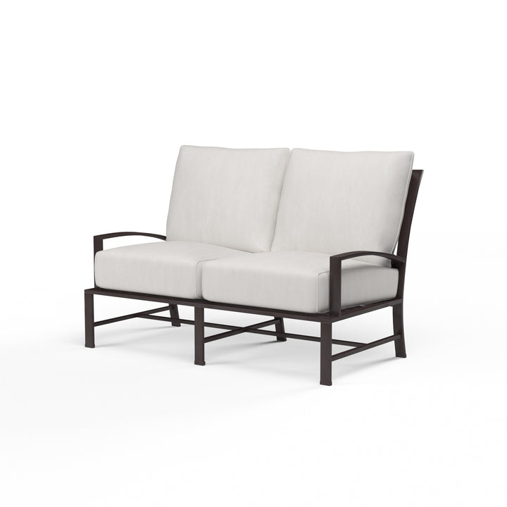 American Home Furniture | Sunset West - La Jolla Loveseat in Canvas Flax w/ Self Welt