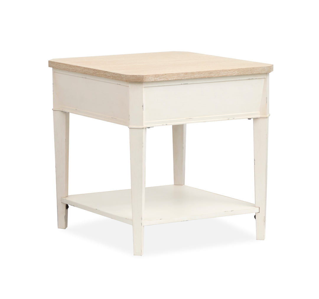 Echo Isles Sea Pearl And Driftwood Rectangular End Table - T6310-03