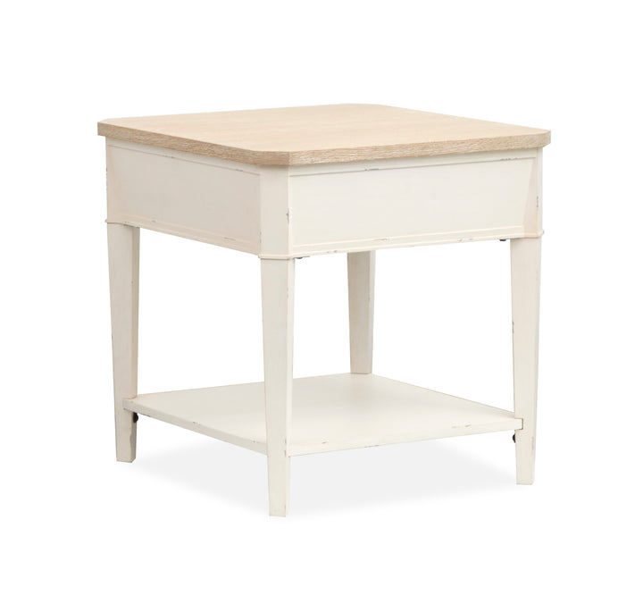 Echo Isles Sea Pearl And Driftwood Rectangular End Table - T6310-03