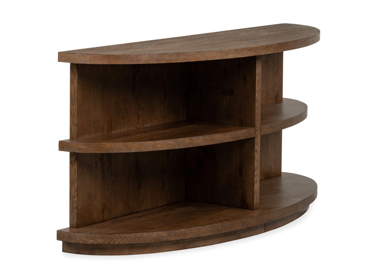 Oswald Brown Demilune Sofa Table - T6576-75