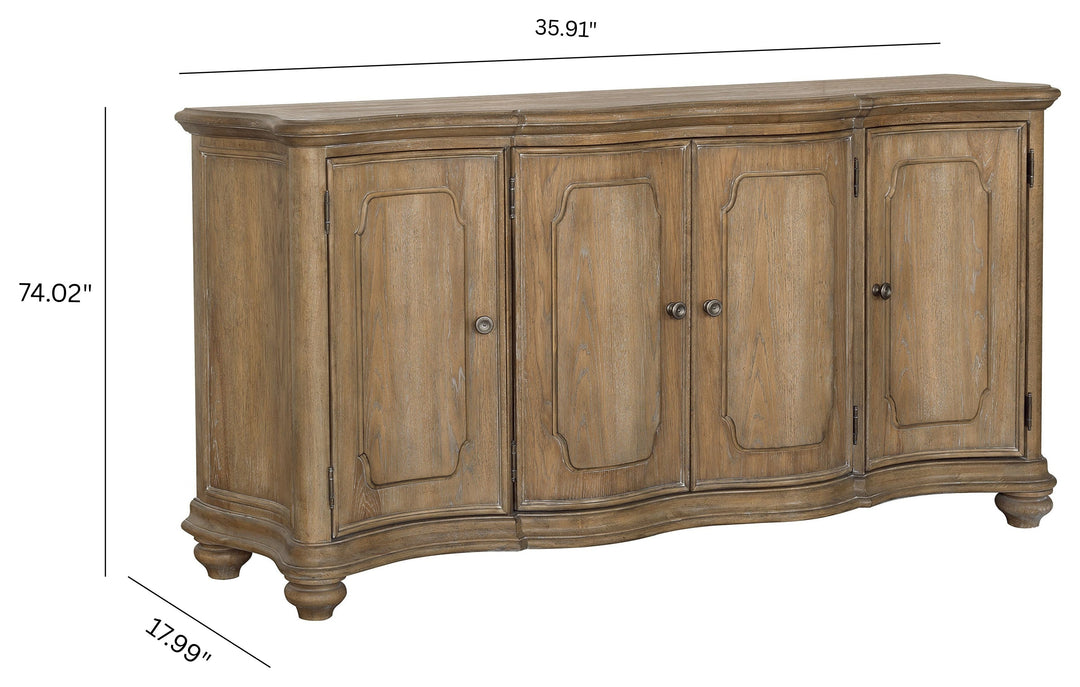 Weston Hills Flax Seed 4 Door Buffet - P293300
