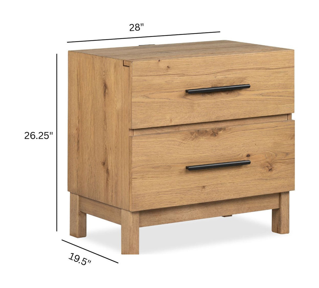 Davenport Rustic Caramel Drawer Nightstand - B6309-01