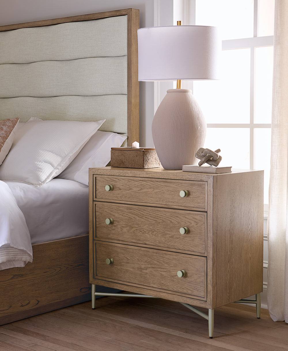 American Home Furniture | Hooker Furniture - Sonnet Three-Drawer Nightstand