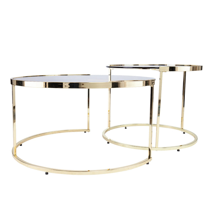Martley 2pc Nesting Cocktail Table Set - AmericanHomeFurniture