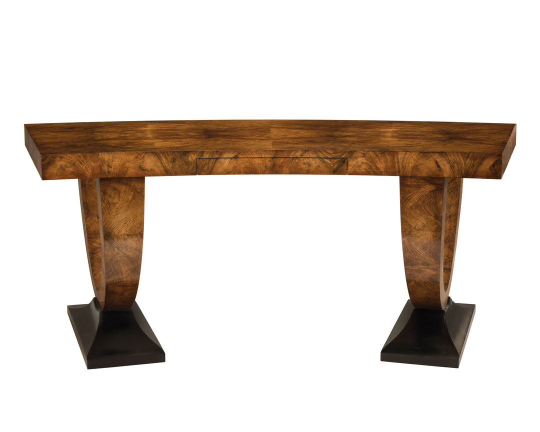 Curved Walnut Desk