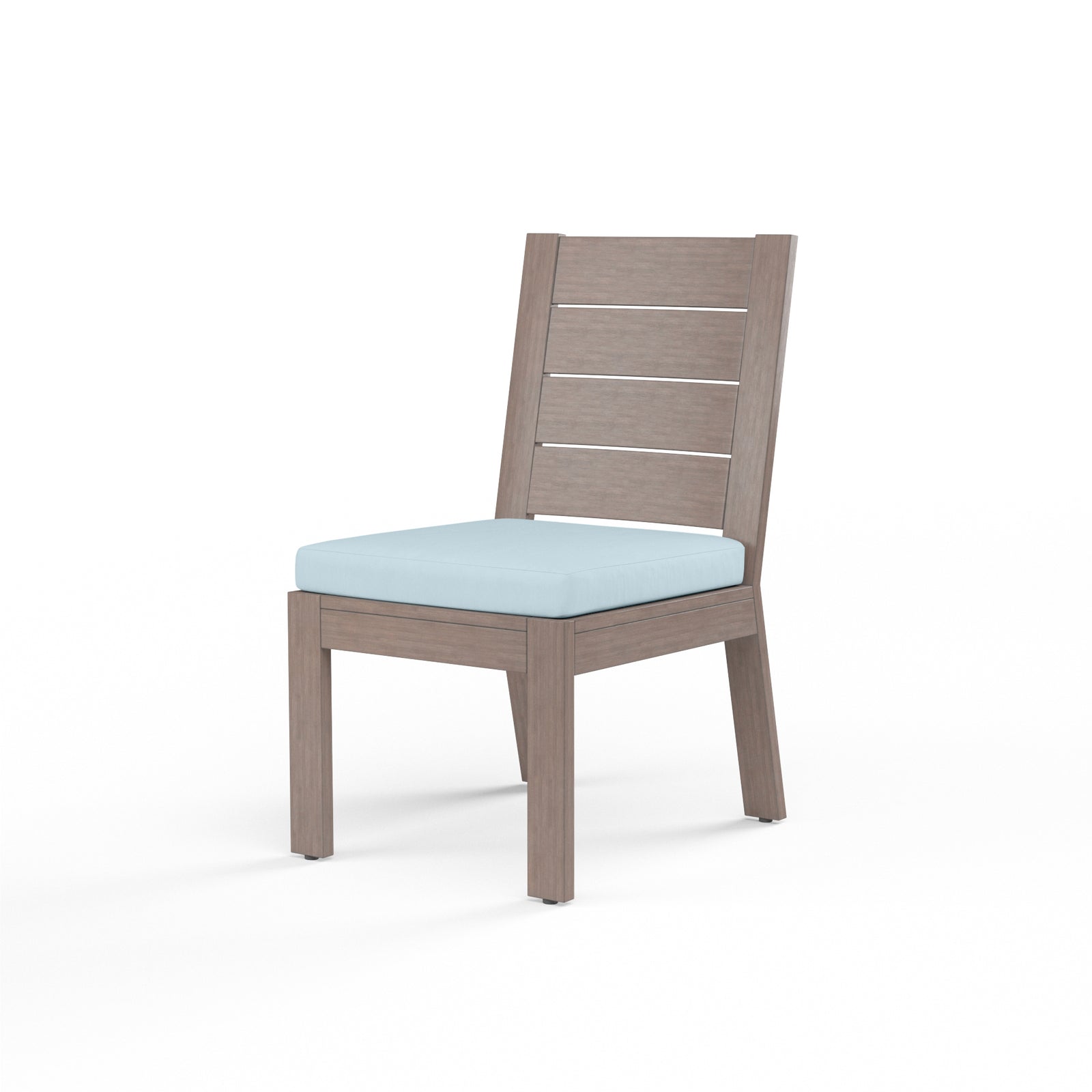 Laguna Armless Dining Chair in Canvas Skyline, No Welt