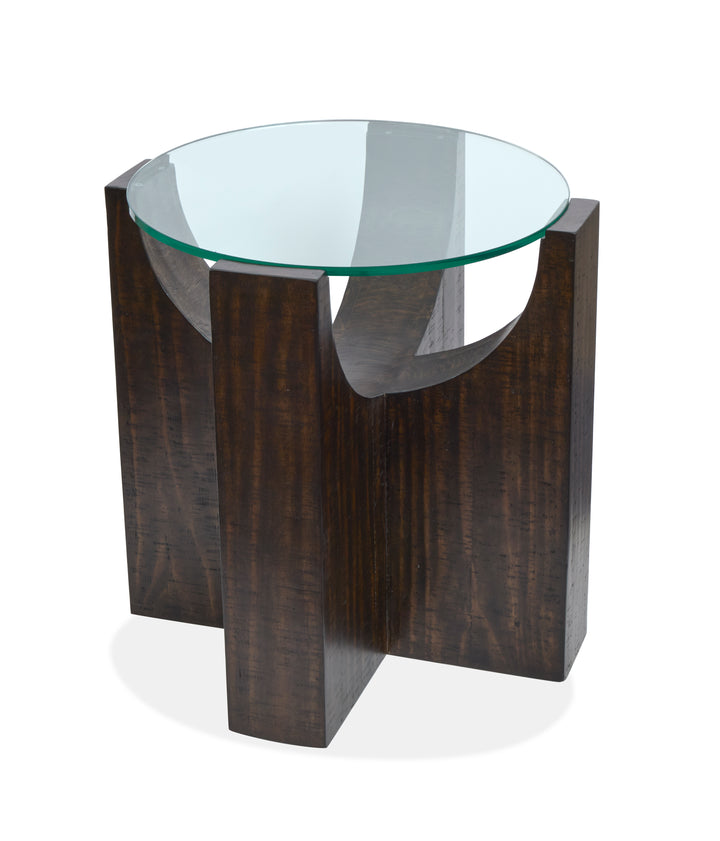 Beckham Rustic Tavern Round End Table - T6336-05