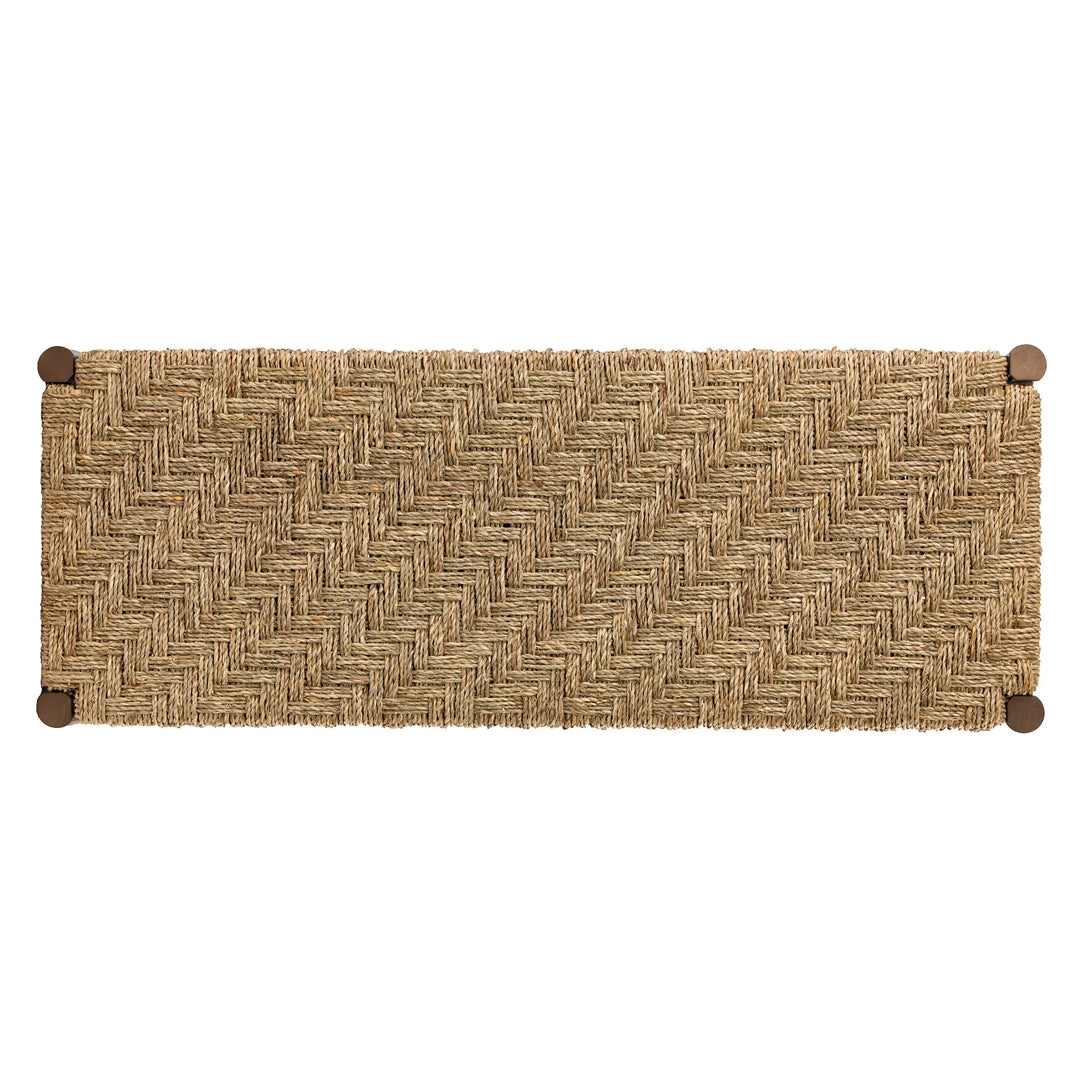 Scalby Natural Seagrass Bench - AmericanHomeFurniture
