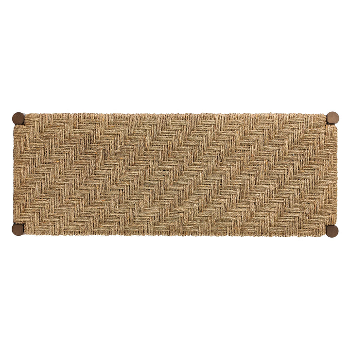 Scalby Natural Seagrass Bench - AmericanHomeFurniture