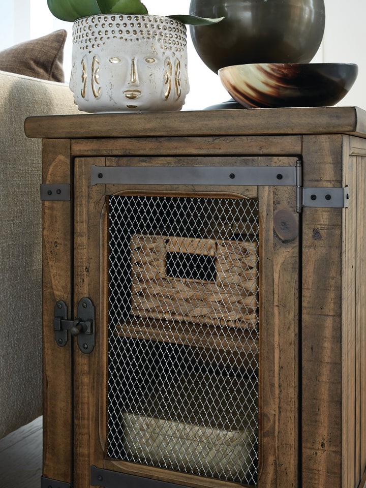 Chesterfield Farmhouse Timber Chairside End Table - T4717-10