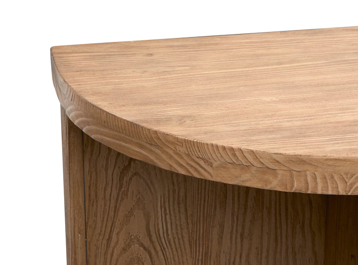 Hayden Golden Oat Demilune Sofa Table - T6348-75