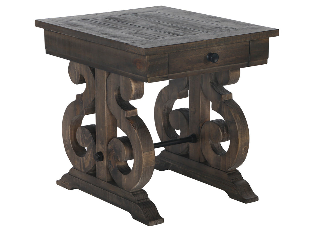 Bellamy Peppercorn Rectangular End Table - T2491-03