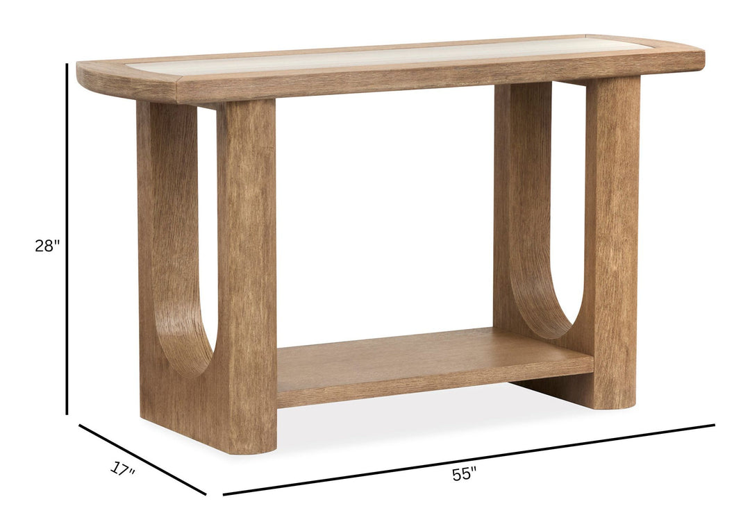 Bradford Riverbed Beige Rectangular Sofa Table - T5950-73