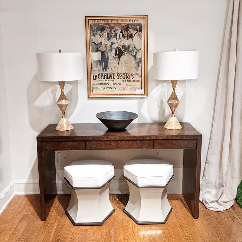 Woodbridge Hexagon Ottoman OTTOMANS, POUFS, + STOOLS