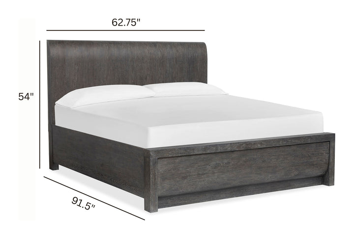 Kinsley Black Heron Queen Panel Bed - B5890-54