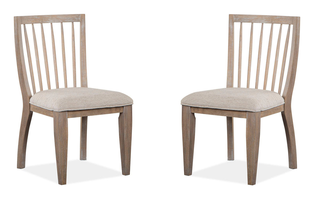 Ainsley Cerused Khaki Upholstered Side Chair - Set of 2 - D5333-62