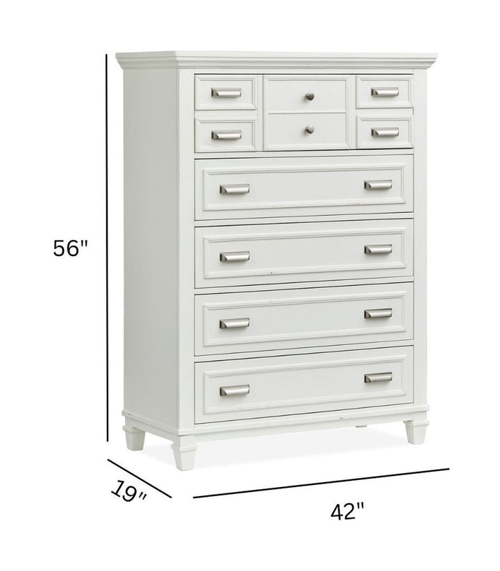 Charleston White Dove White Drawer Chest - B5611-10WH