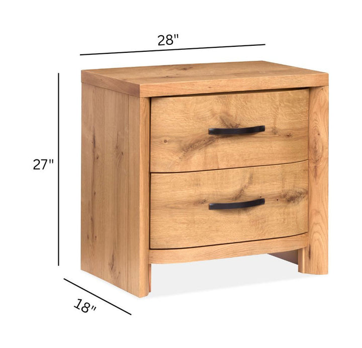 Laramie Honey Wheat Drawer Nightstand - B6433-01